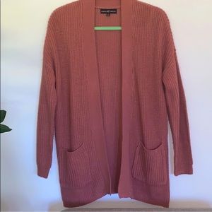 Almost Famous Pink Salmon color Long Cardigan. Size S